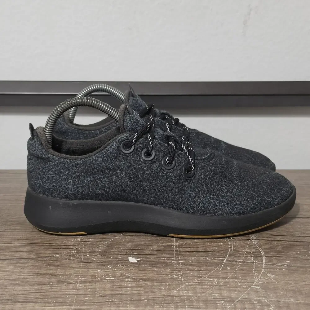 Allbirds Wool Runner Mizzles Women’s Casual Shoes Sneakers Size 8 Black/Green